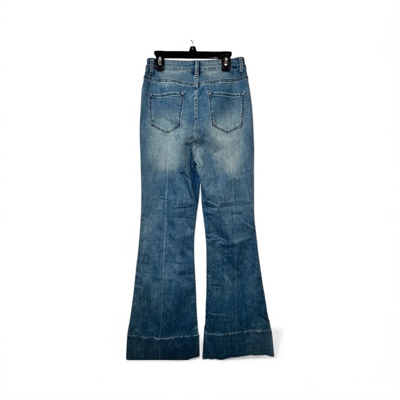 COMMENSE Washed Slim Draped Denim Pants
COLOR - Blue Size Small NWT Flared - Picture 10 of 11